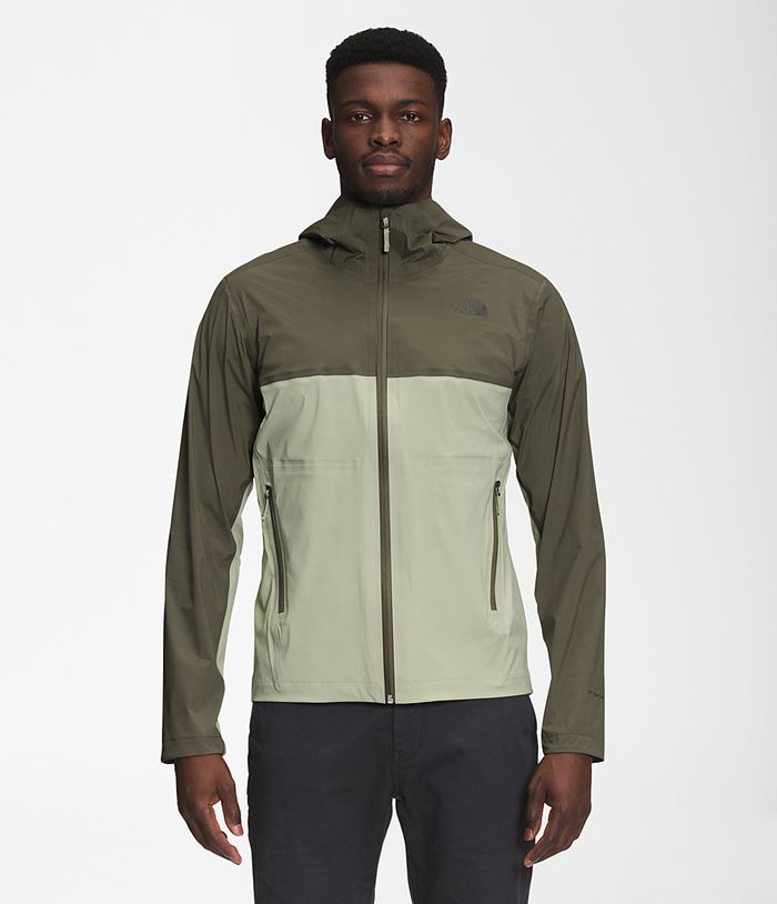 The North Face Regenjas Heren West Basin Dryvent™ MDYO92671 - Olijfgroen